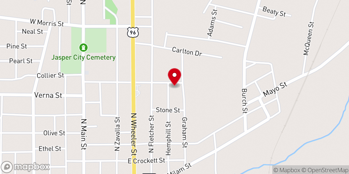 Map showing location of Faith Bible Church