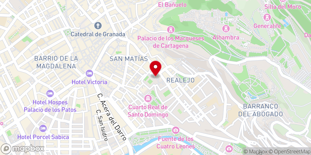 Map showing location of Cobertizo de Santo Domingo