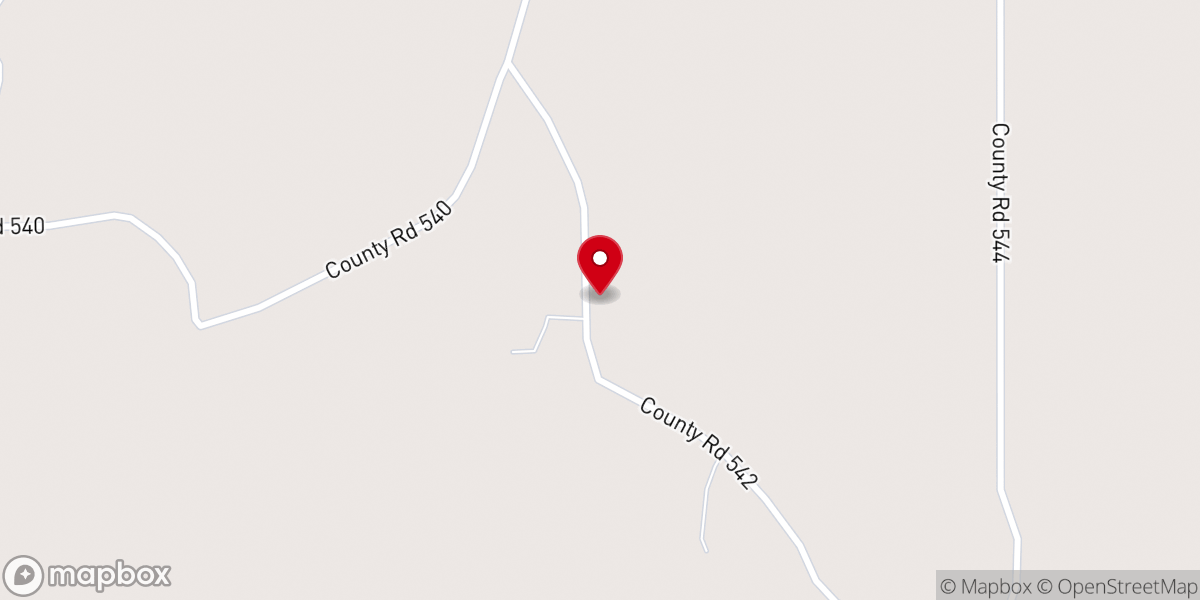 Map showing location of Hinkle Baptist Church