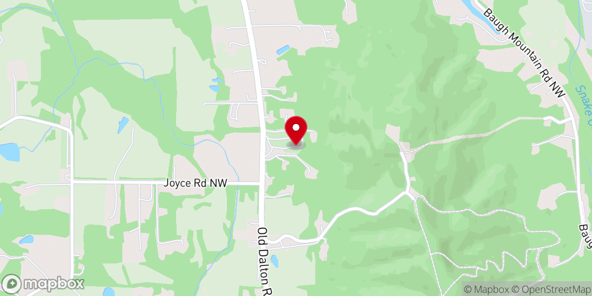 Map showing location of Sugar Valley Church