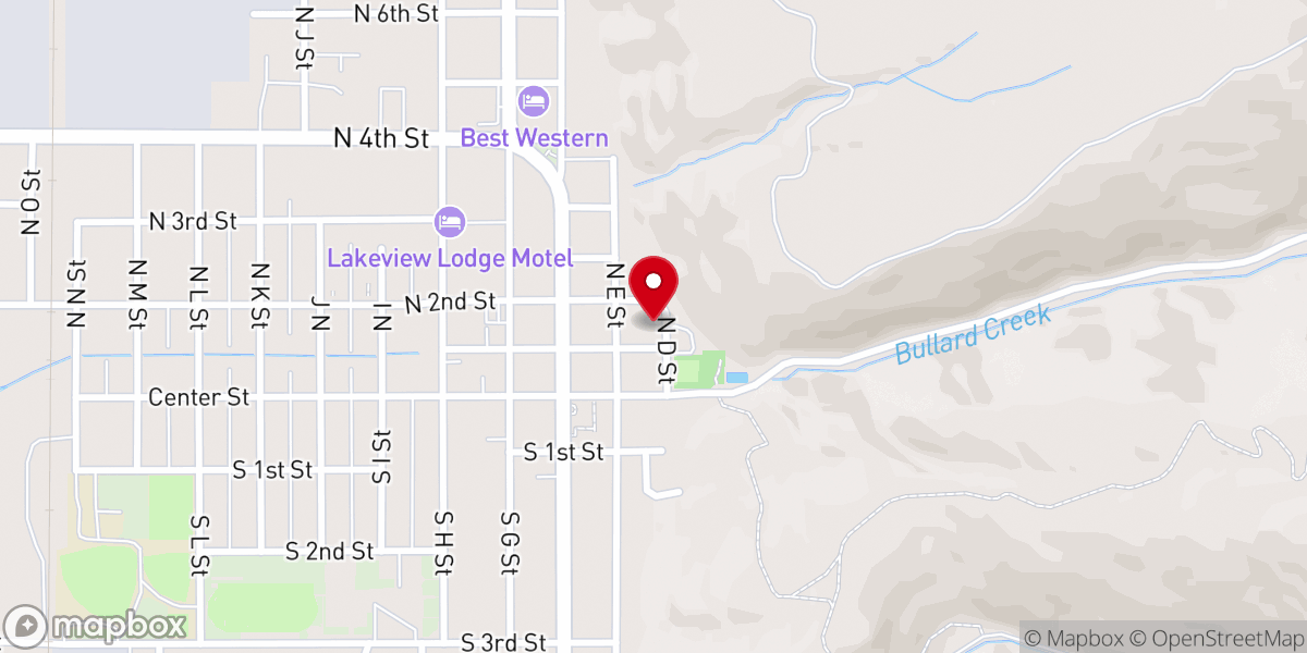 Map showing location of Bullard Creek Christian Fellowship