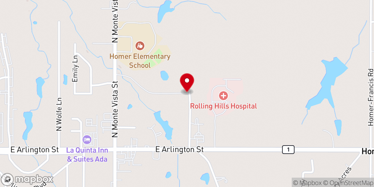 Map showing location of Victory Life Fellowship