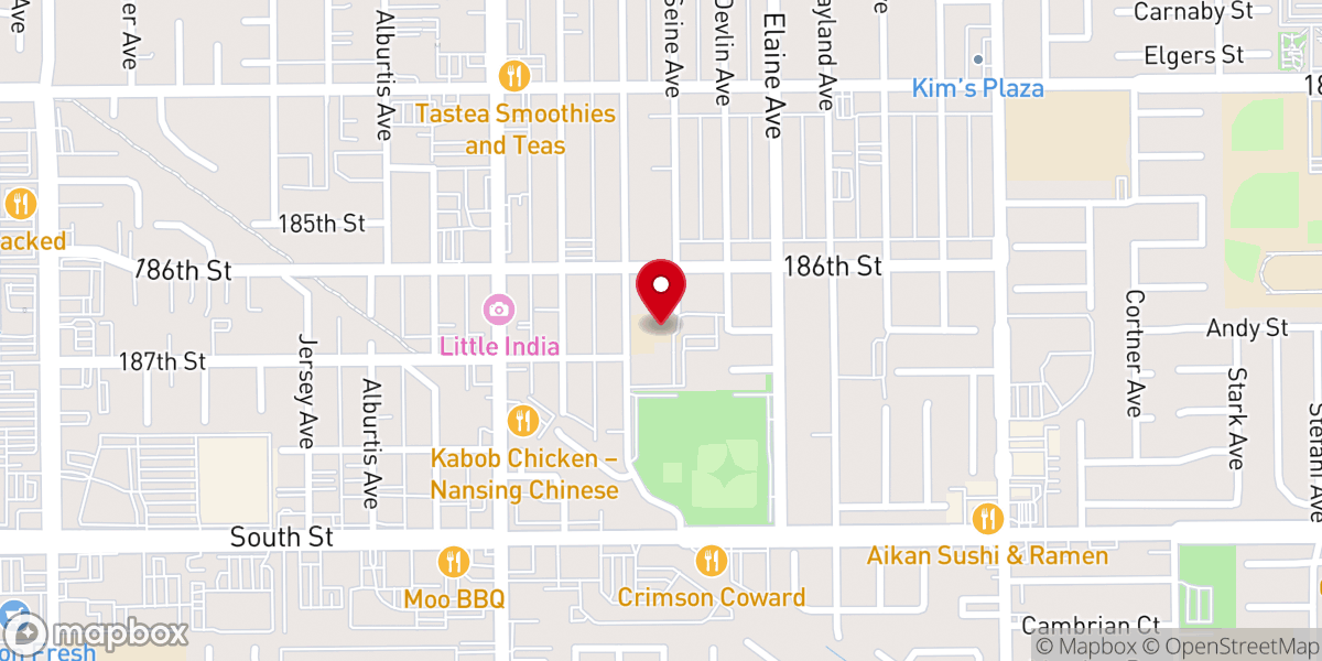Map showing location of Holy Family Chinese School圣家中文学校