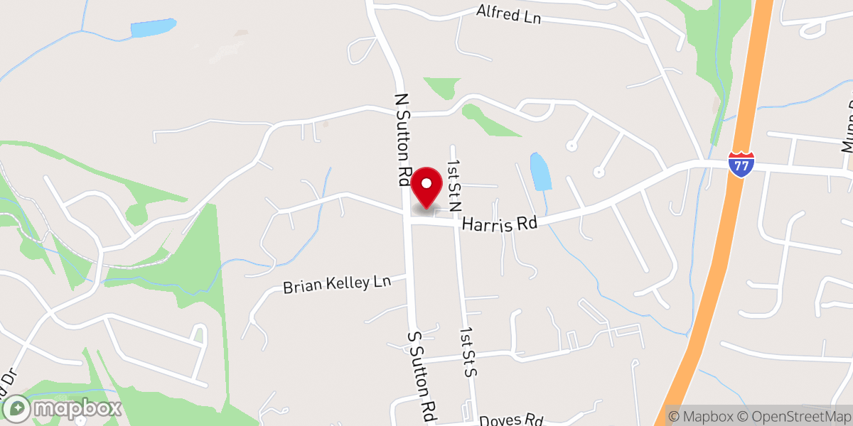 Map showing location of Riverview Presbyterian Church
