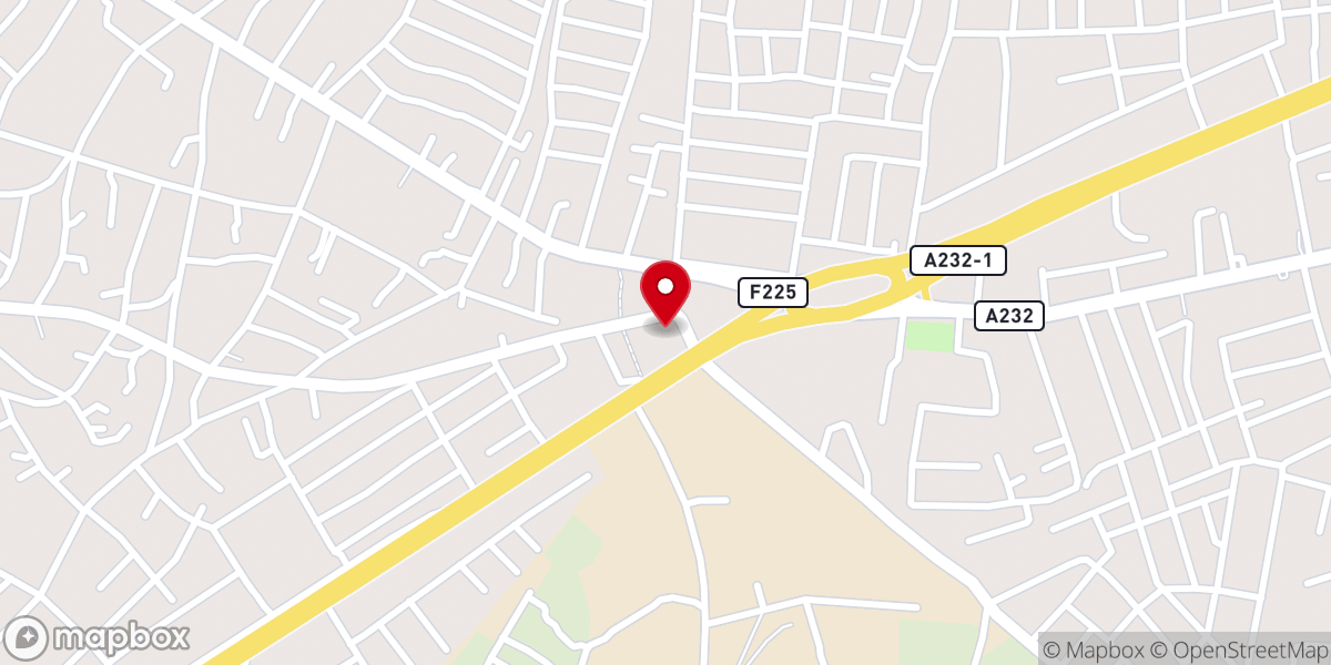Map showing location of St Francis Catholic Church