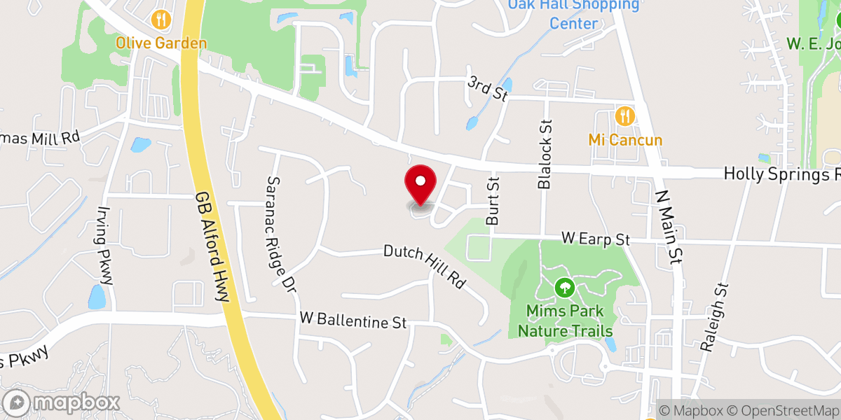Map showing location of Douglas Chapel A.M.E. Zion Church