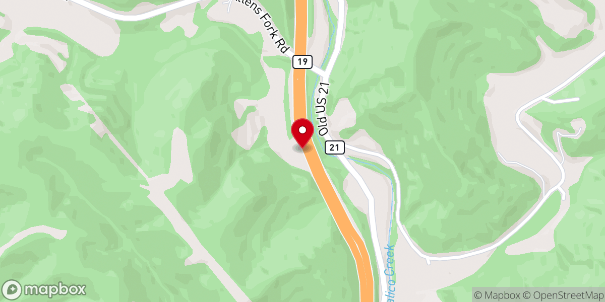 Map showing location of Fisher Chapel