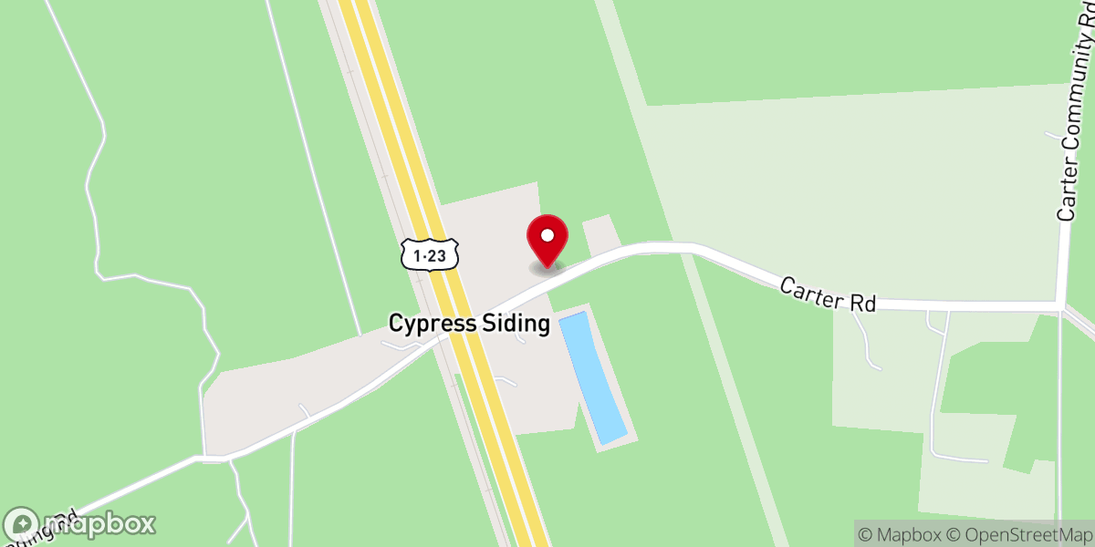 Map showing location of Racepond Church
