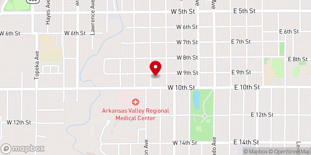 Map showing location of First Church of God