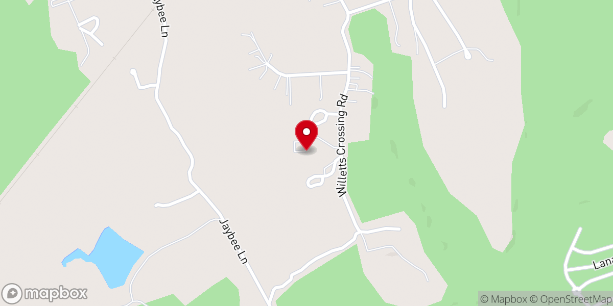 Map showing location of Crossroads Apostolic Church