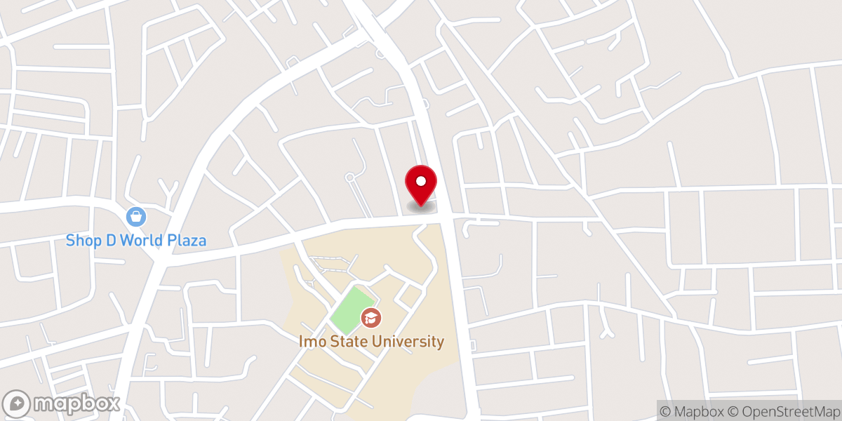 Map showing location of Praise Tabernacle Church