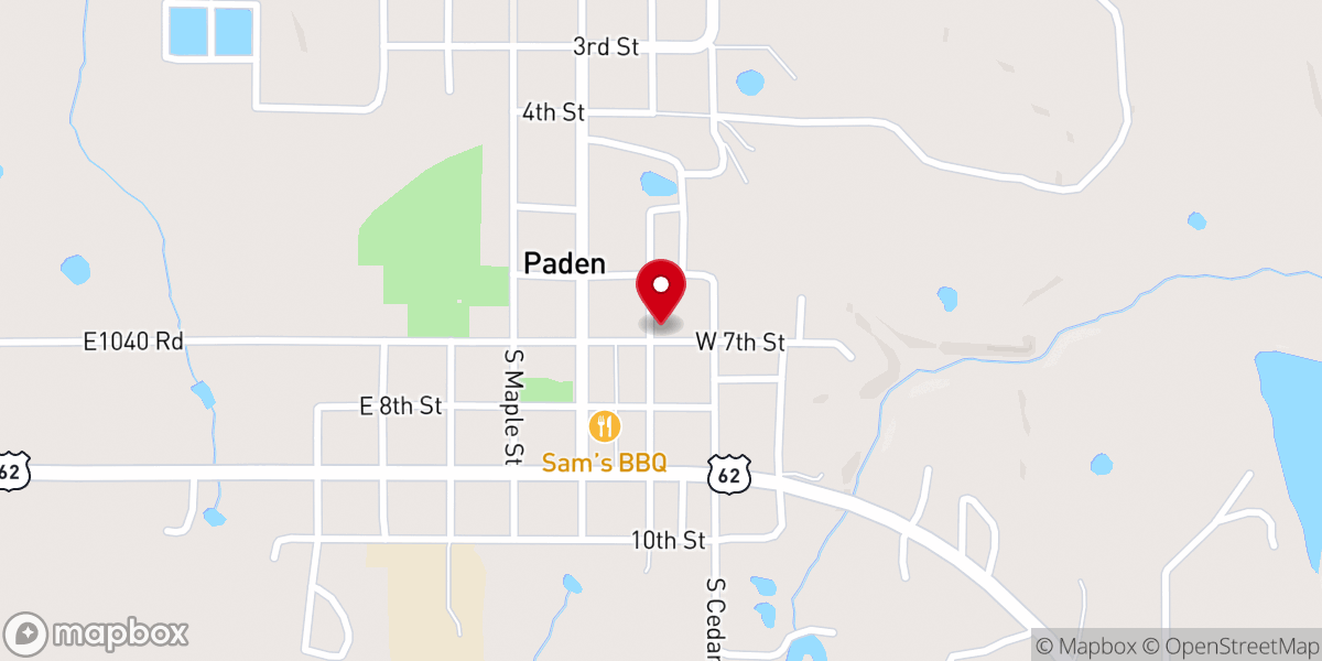 Map showing location of Midway Church of Christ