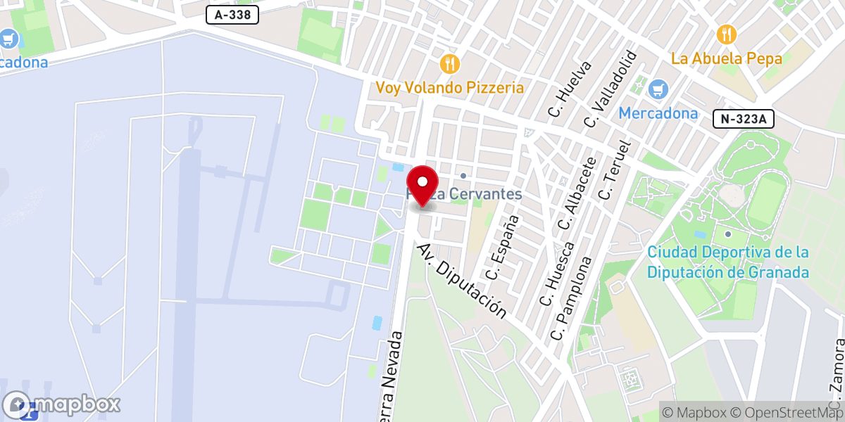 Map showing location of Iglesia Centro de Vida Cristiana Granada