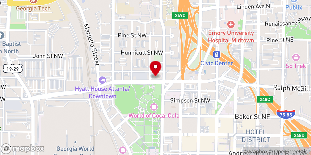Map showing location of Shepherds Rest Ministries Inc