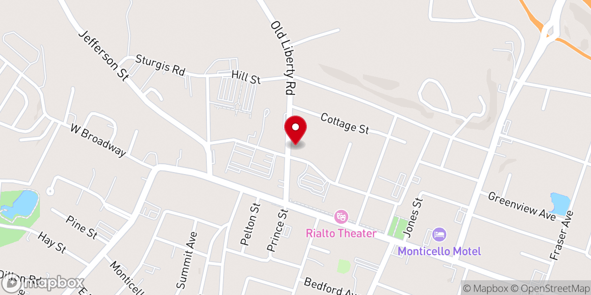 Map showing location of Monticello Seventh Day Adventist Church
