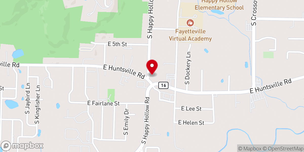Map showing location of Lighthouse Baptist Church
