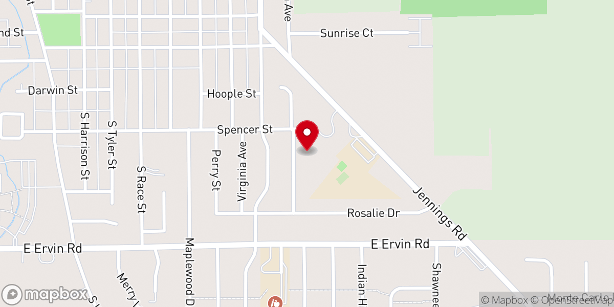 Map showing location of Saint Marys School