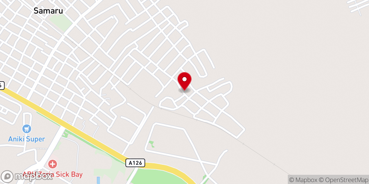 Map showing location of St. Joseph Catholic Church,