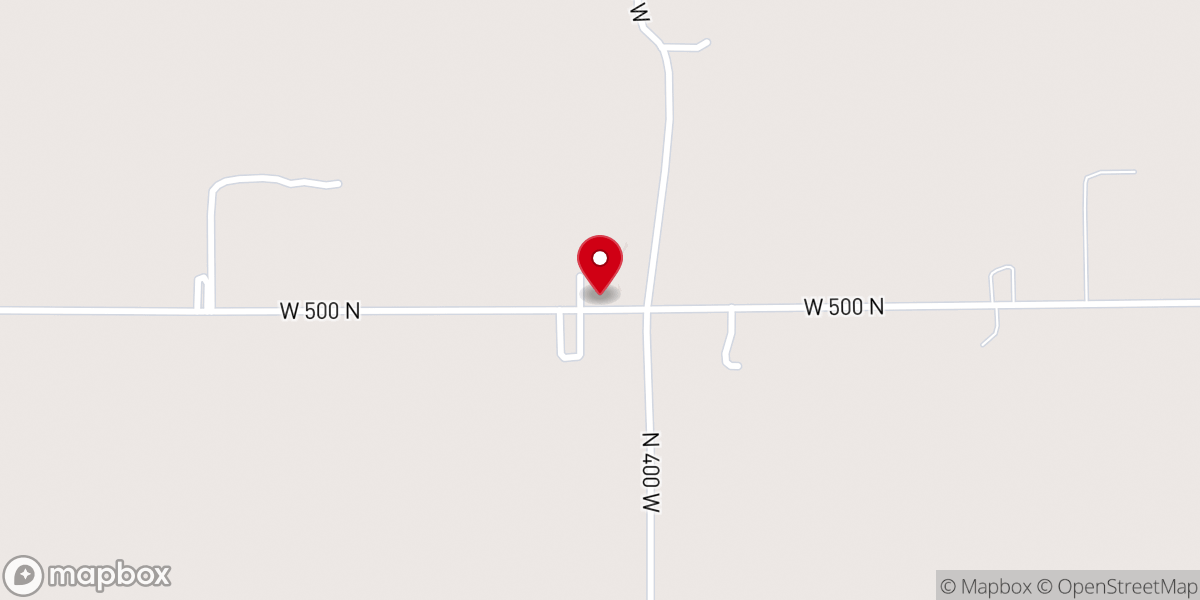 Map showing location of Bear Creek Friends Church