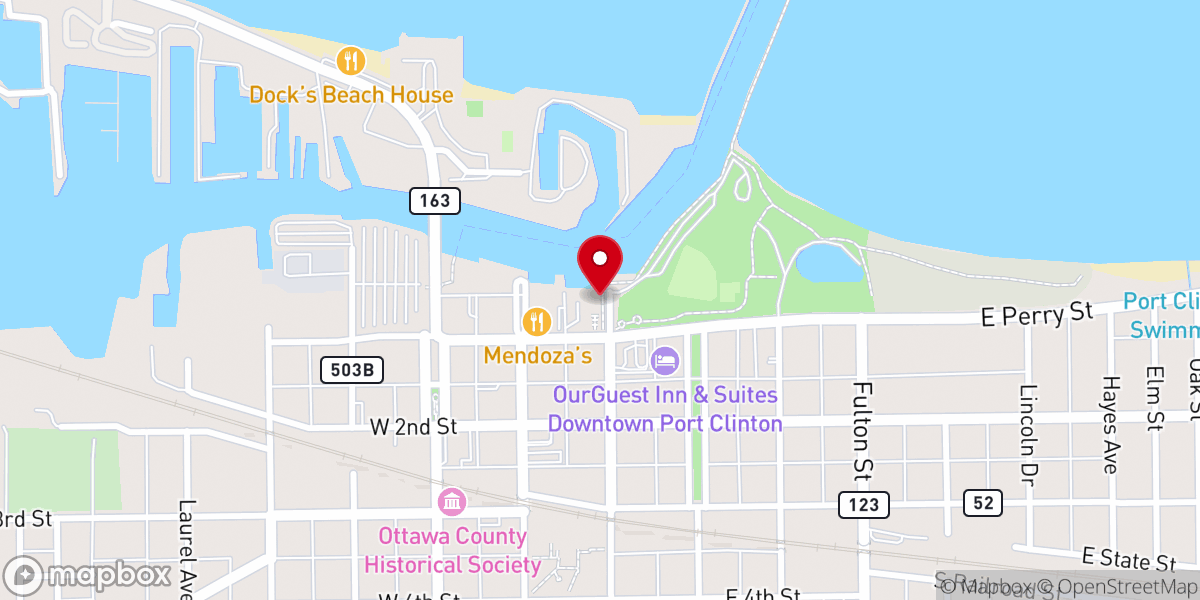 Map showing location of Sassy Sal Charters