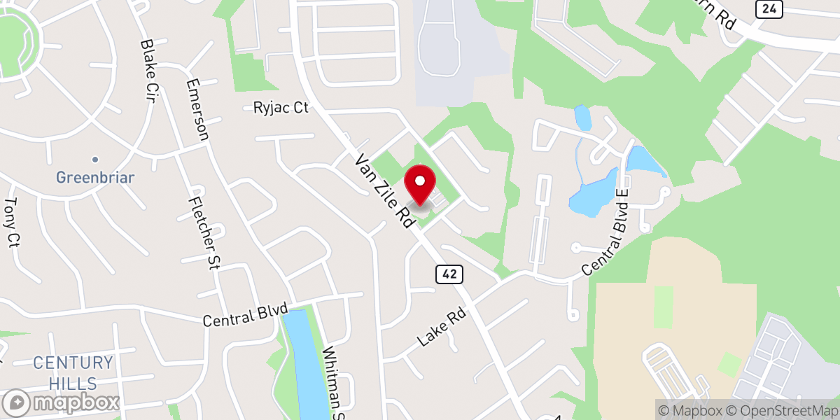 Map showing location of Holy Annunciation Orthodox Christian Church
