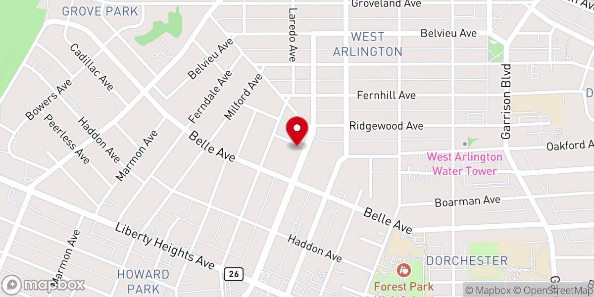 Map showing location of Open Bible House-Prayer Baptist