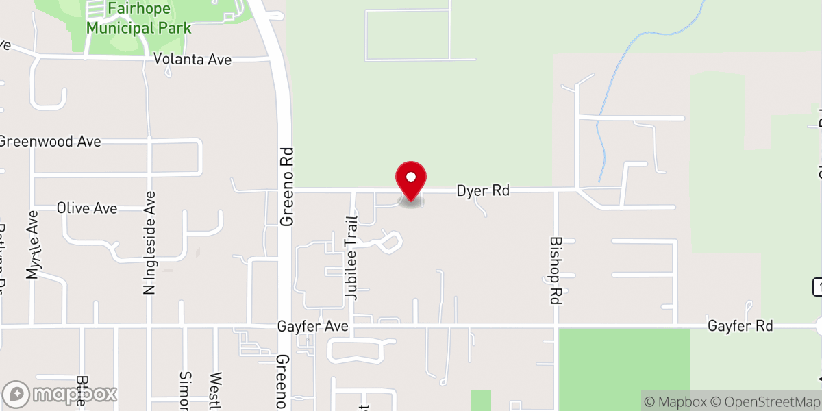 Map showing location of Celebration Church of Fairhope Assemblies of God