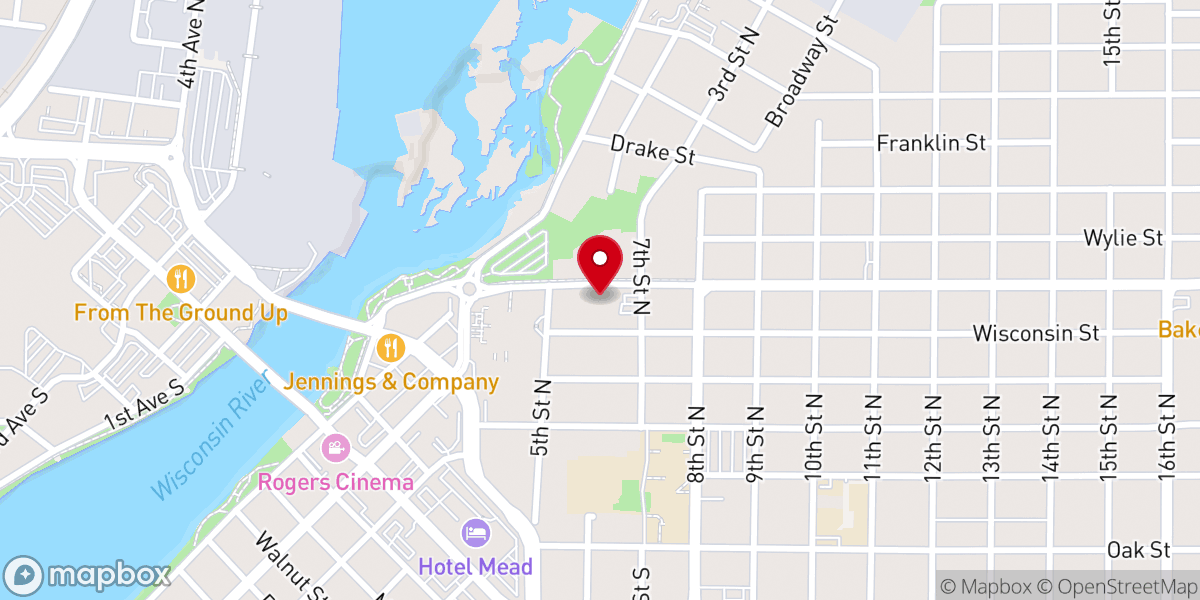 Map showing location of Baker Street Community Church