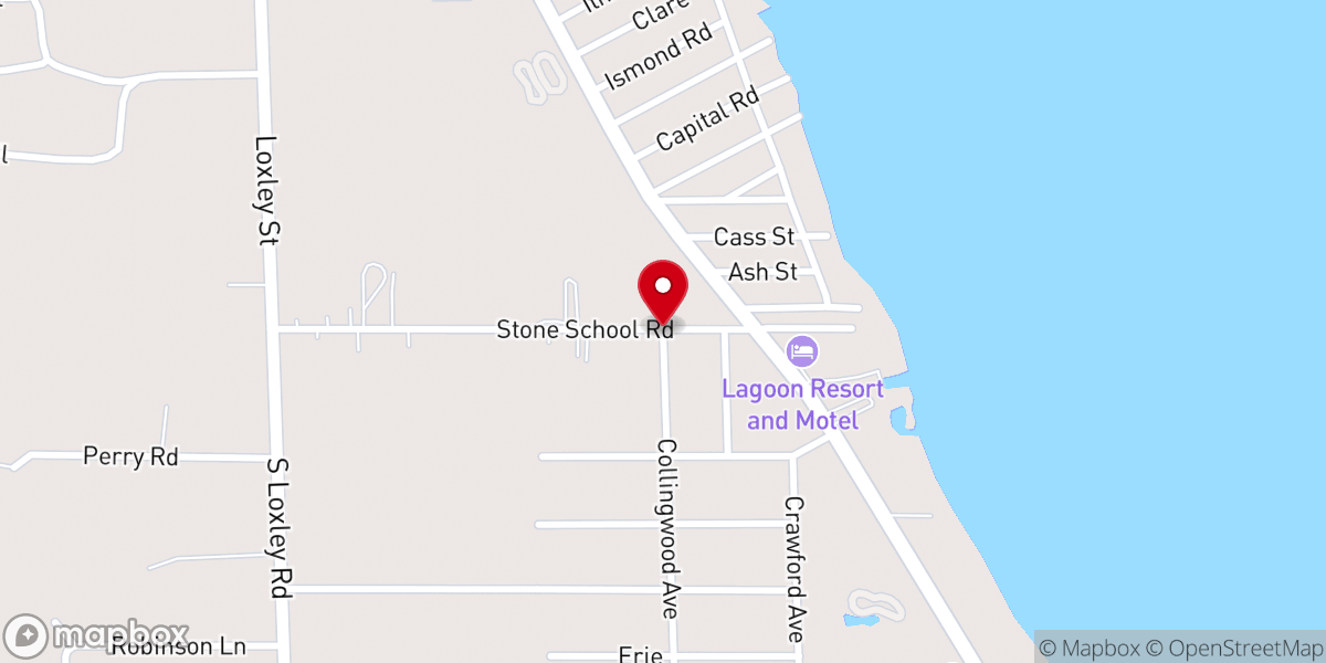 Map showing location of Community of Christ - Houghton Lake