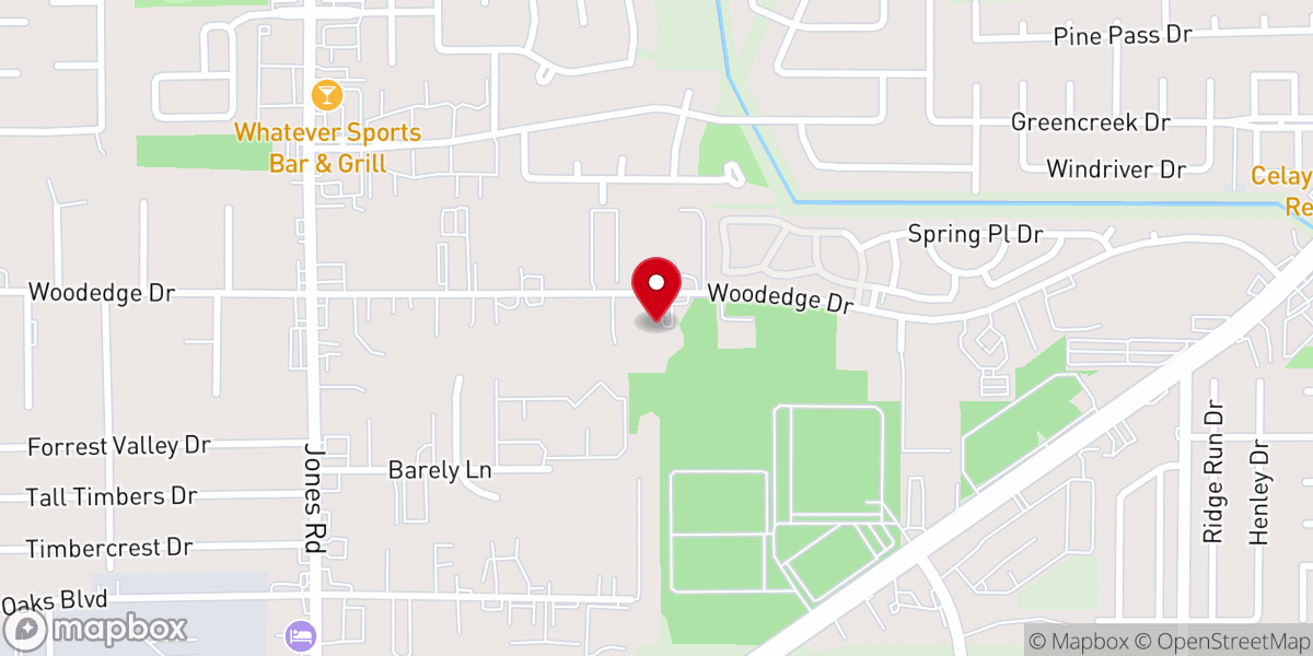 Map showing location of El Shaddai Revival Church