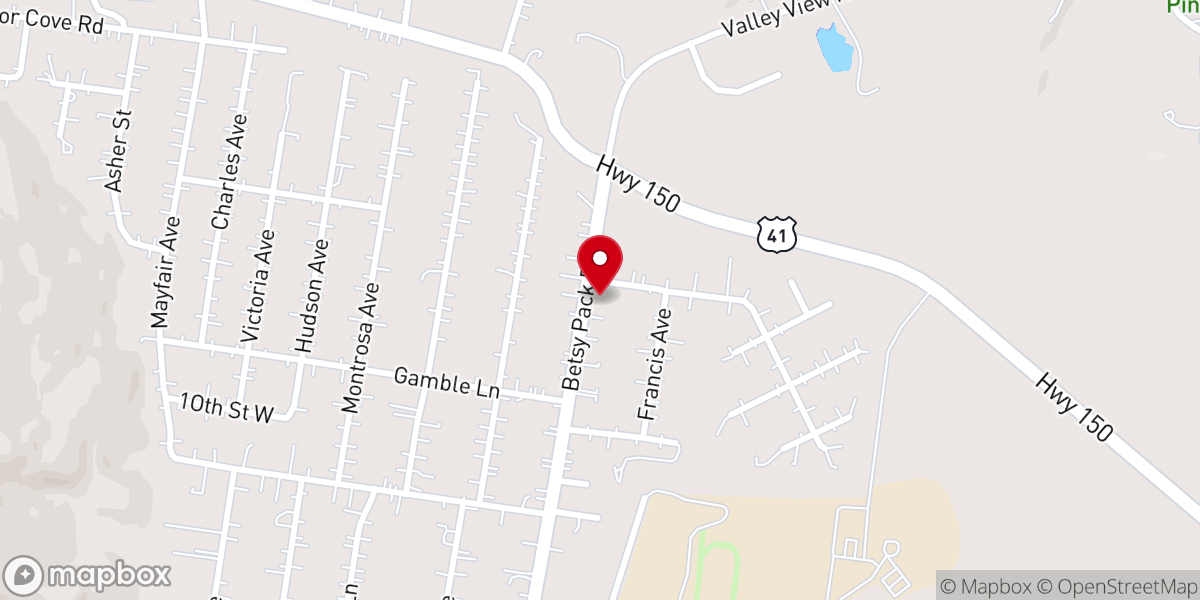 Map showing location of Jasper Church of the Nazarene