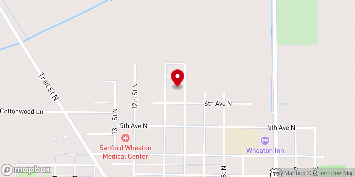 Map showing location of Good Shepherd Lutheran Church