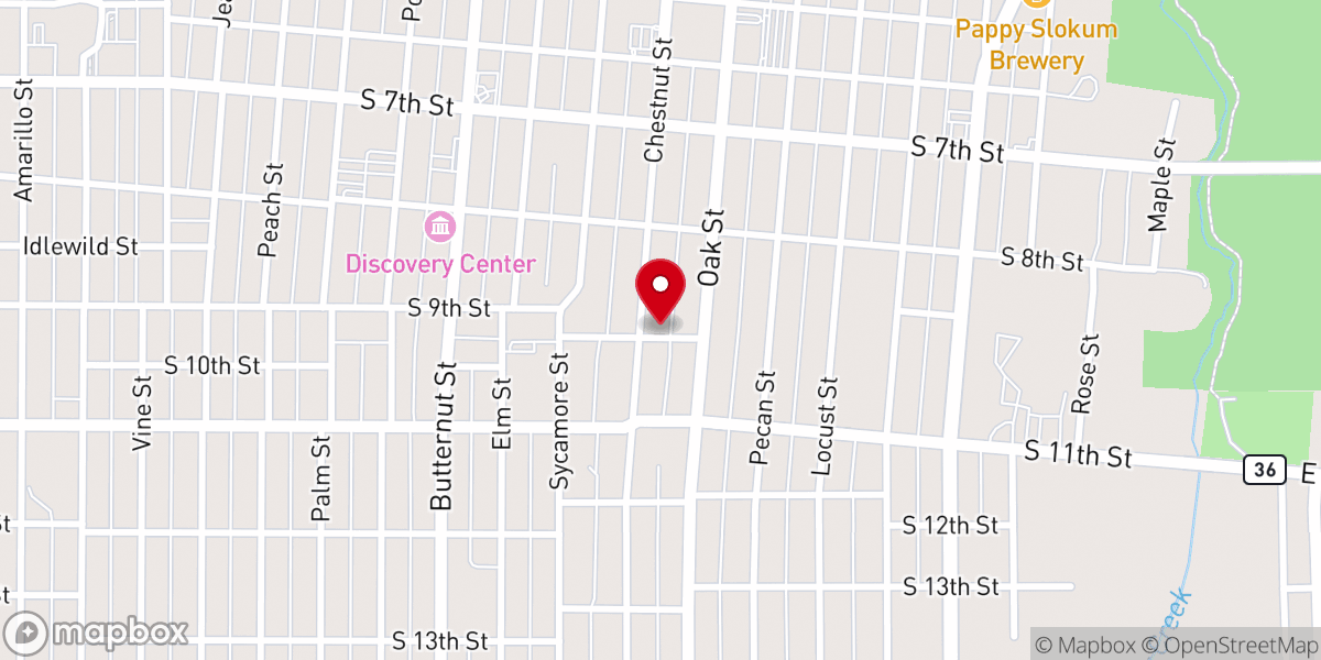 Map showing location of Emancipation Fellowship Ministries