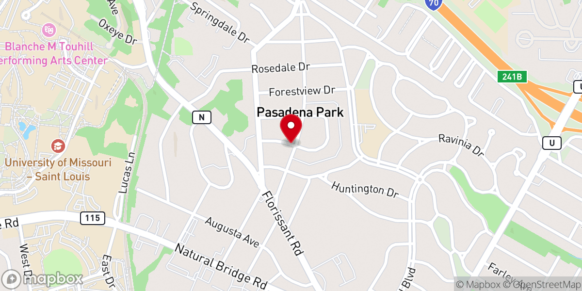 Map showing location of Living Word Apostolic Church