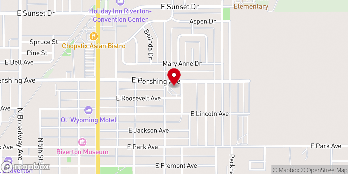 Map showing location of United Baptist Church