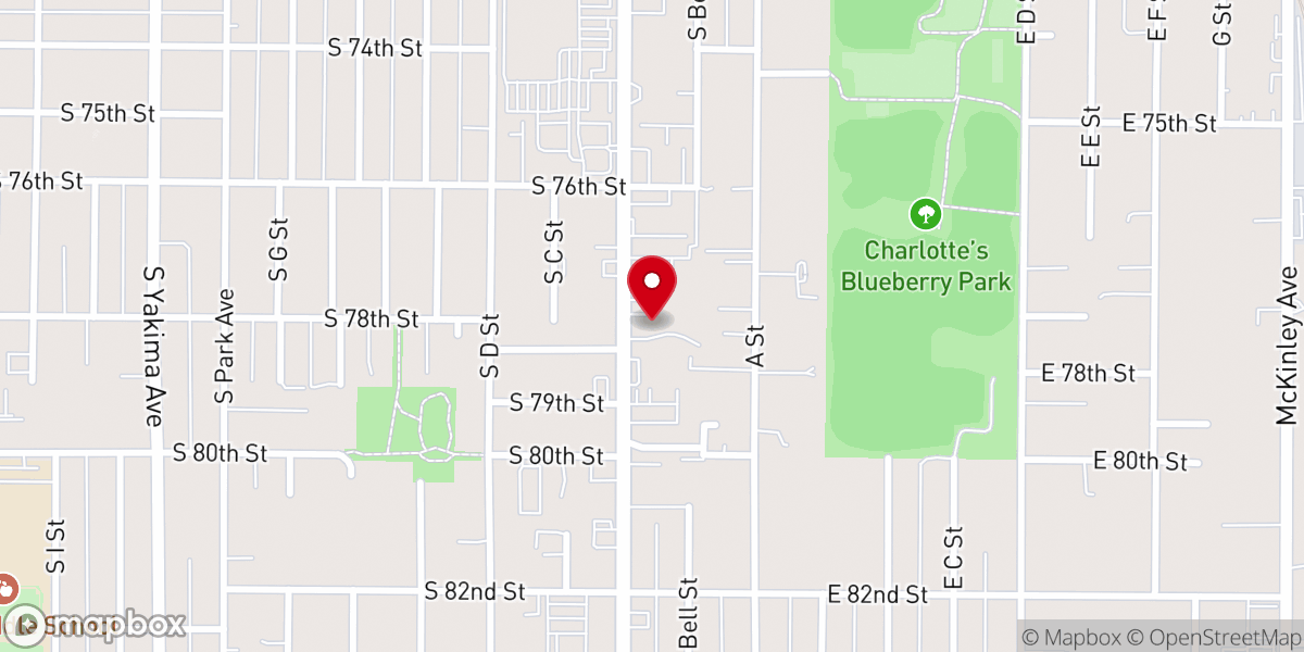 Map showing location of Liberty Assembly International Church