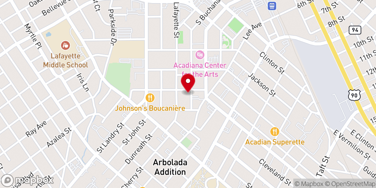 Map showing location of First Baptist Christian School