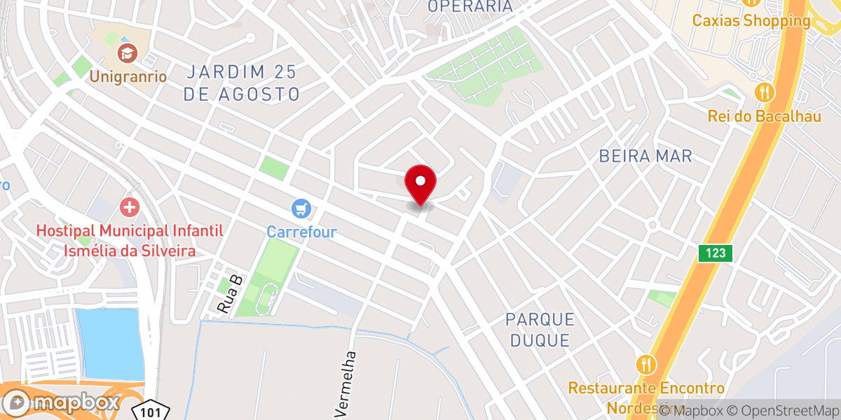 Map showing location of Igreja Pentecostal Deus de Providência