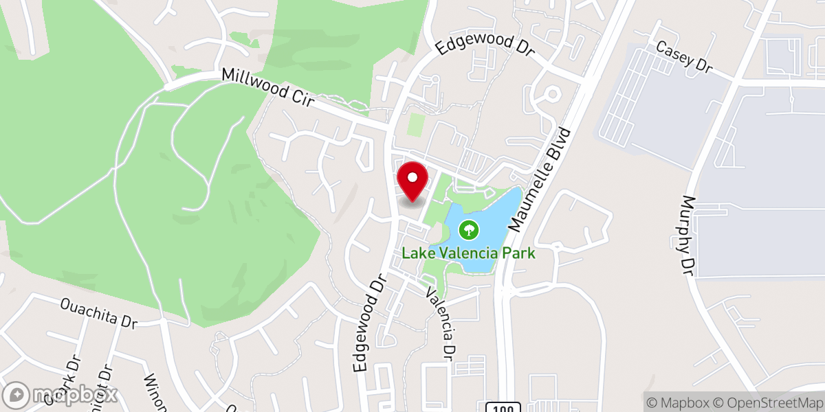 Map showing location of Calvary Chapel Food Pantry