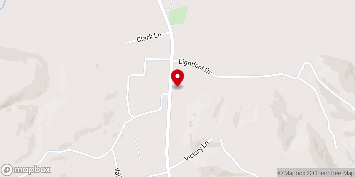 Map showing location of Church of Christ