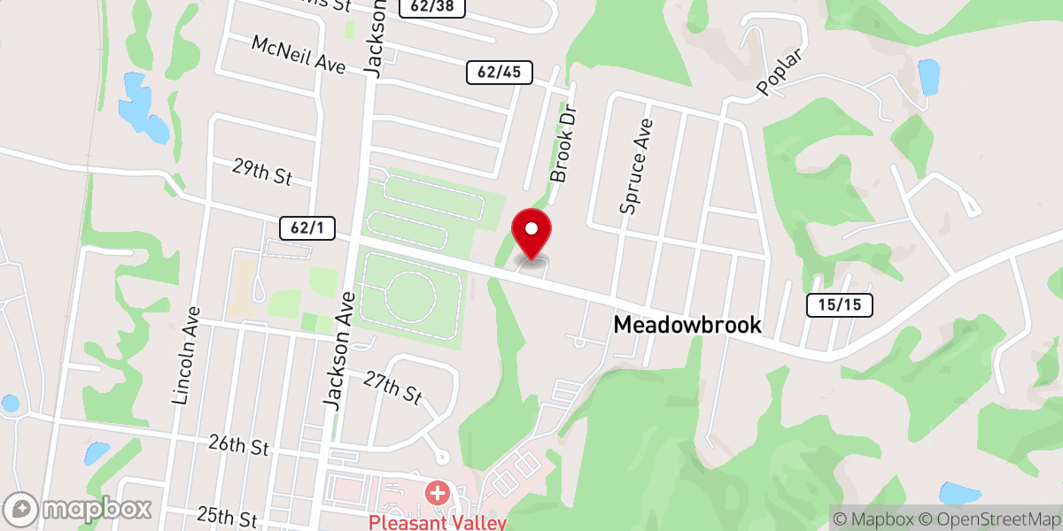 Map showing location of Sand Hill Road Church of Christ