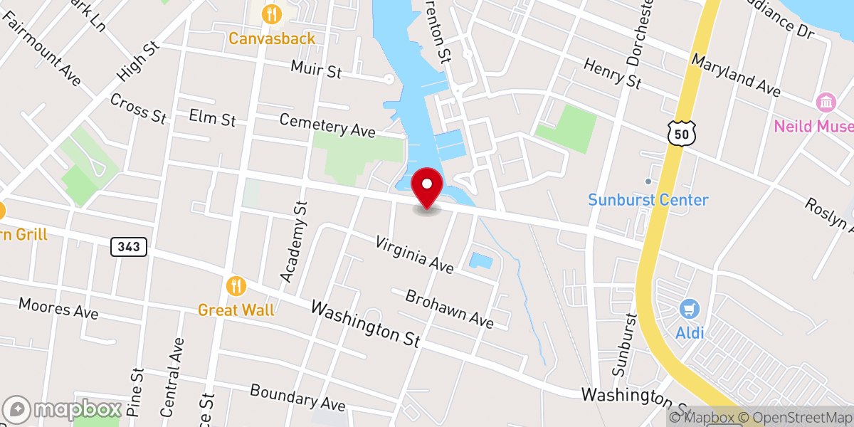 Map showing location of Calvary & Associates