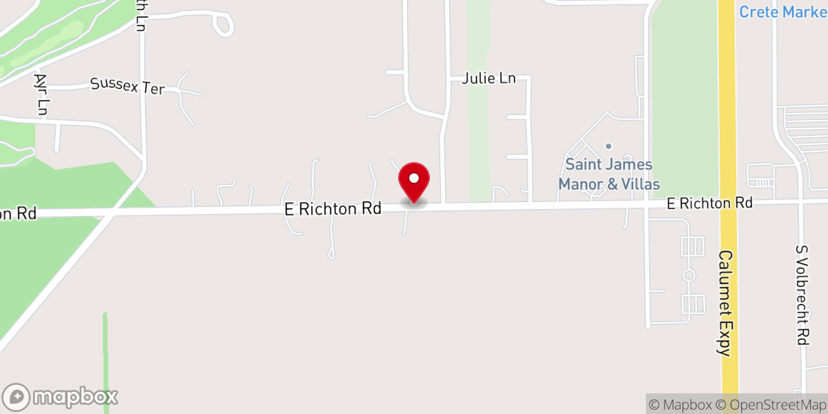 Map showing location of The Church
