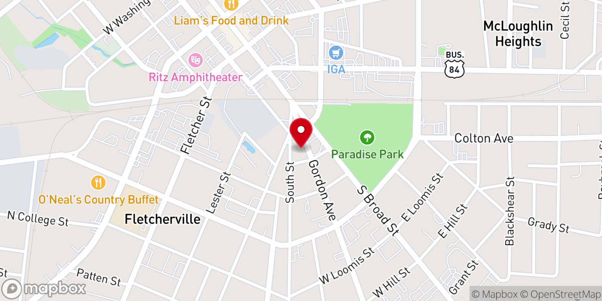 Map showing location of The Beloved's House