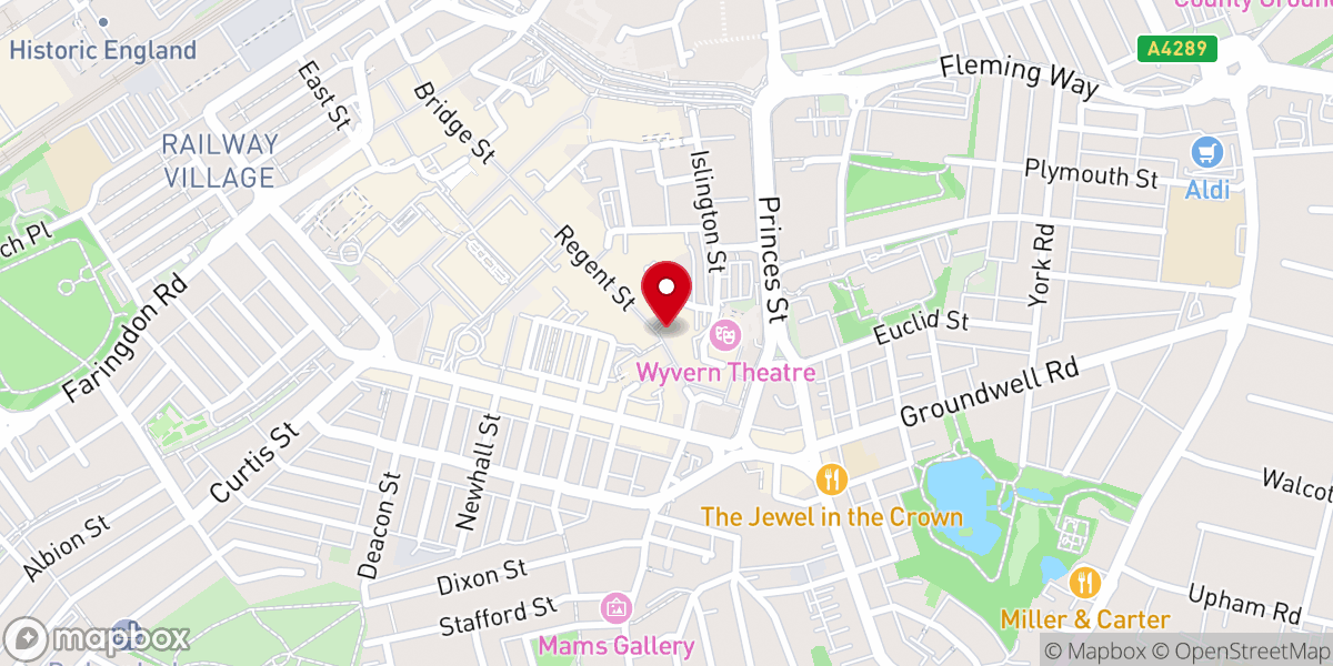Map showing location of Citifaith Church