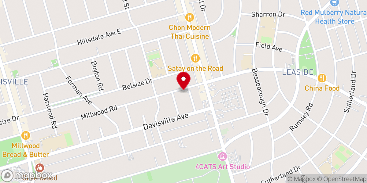 Map showing location of Bethel Baptist Church