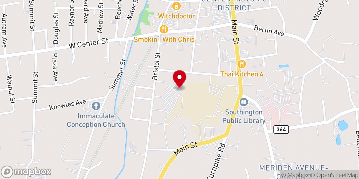 Map showing location of St. Luke Parish Office
