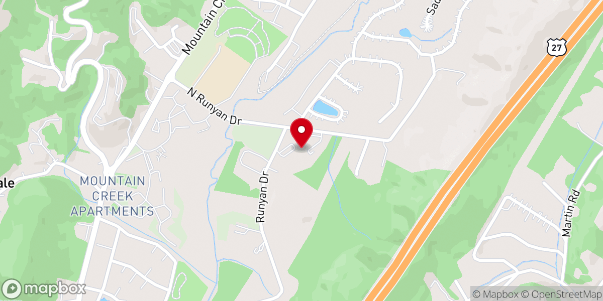 Map showing location of Family Life Center Red Bank Baptist Church