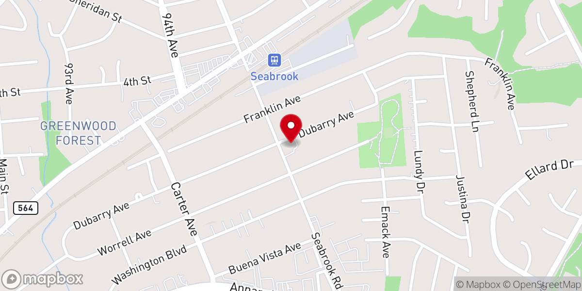 Map showing location of Sharon Bible Fellowship Church