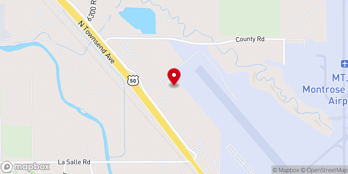 Map showing location of Victory Baptist Church